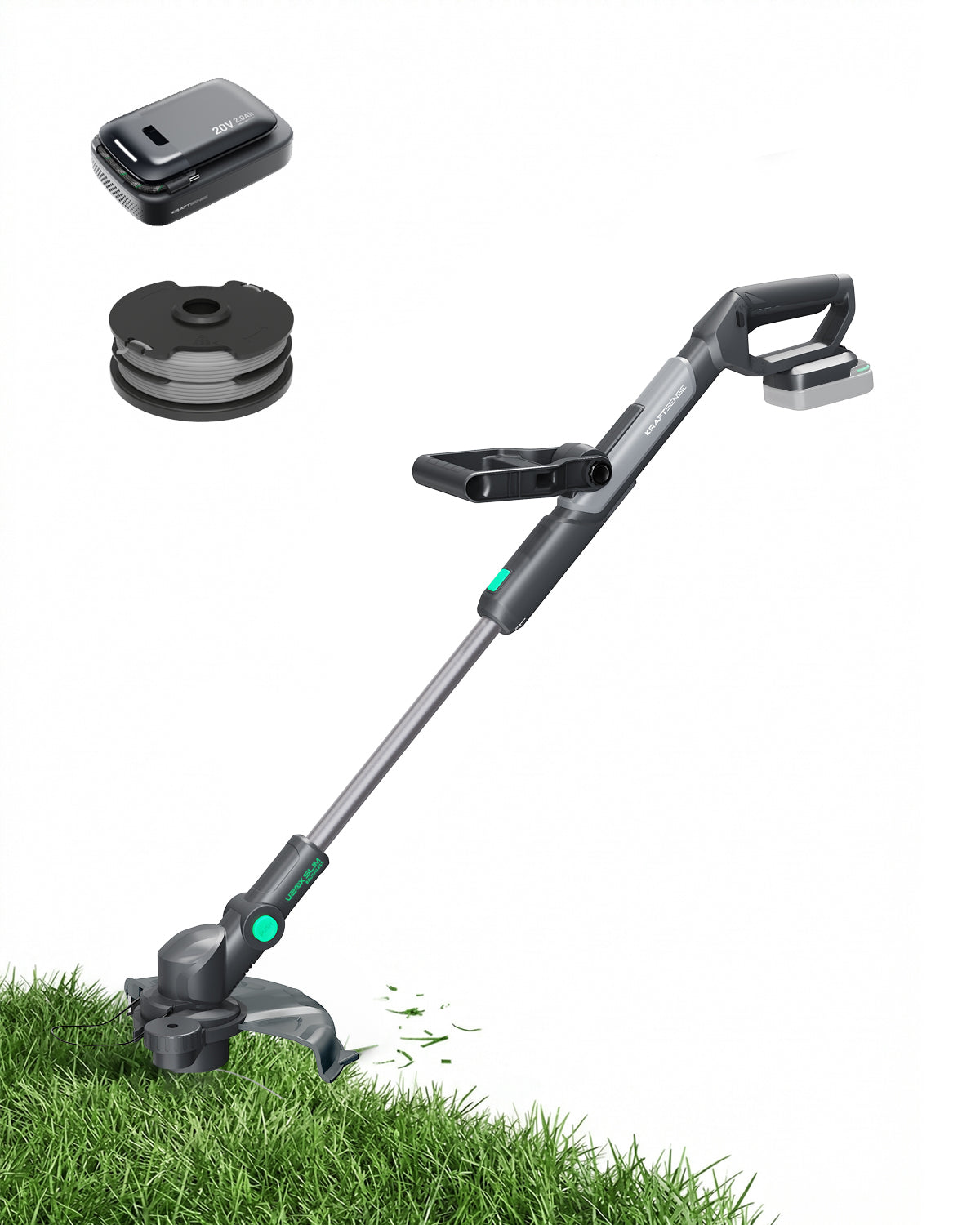 Kraftsense U20X Slim 20V Bürstenloser Akku-Freischneider 2,0Ah