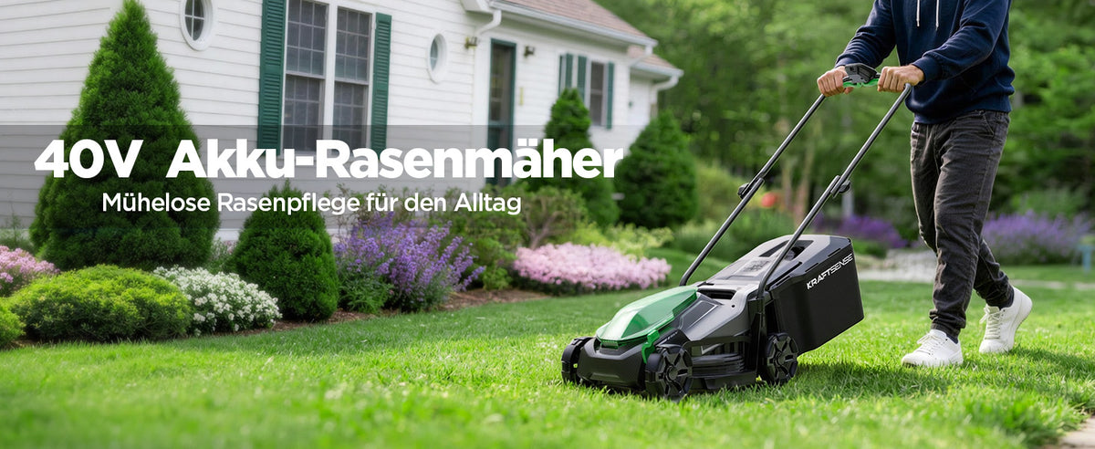 Kraftsense U20X  Slim 40V Akku-Rasenmäher bürstenlos 33 cm inkl. 2 × 5,0Ah Akkus
