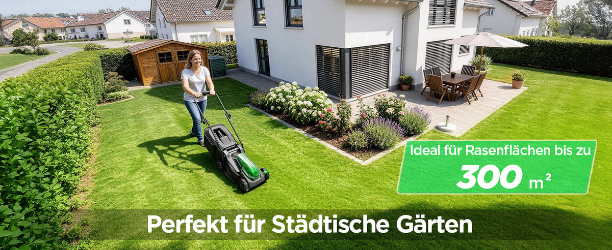 Kraftsense U20X  Slim 40V Akku-Rasenmäher bürstenlos 33 cm inkl. 2 × 5,0Ah Akkus