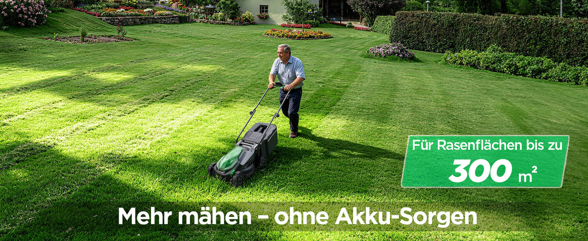 Kraftsense U20X  Slim 20V Akku-Rasenmäher bürstenlos 33 cm inkl. 1×5,0Ah Akku