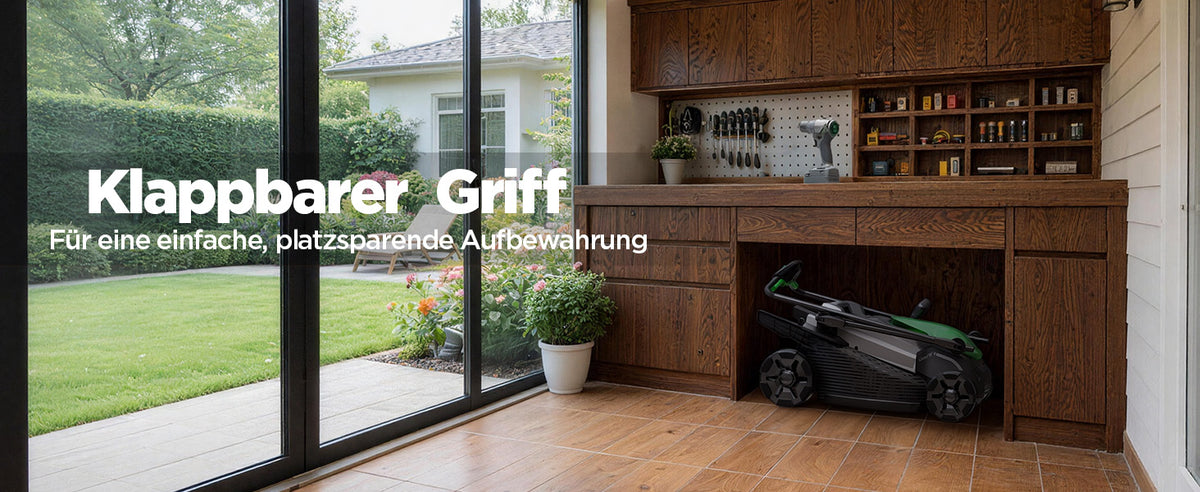 Kraftsense U20X  Slim 40V bürstenloser Self-Propelled Akku-Rasenmäher 43 cm inkl. 2×5,0Ah Akkus