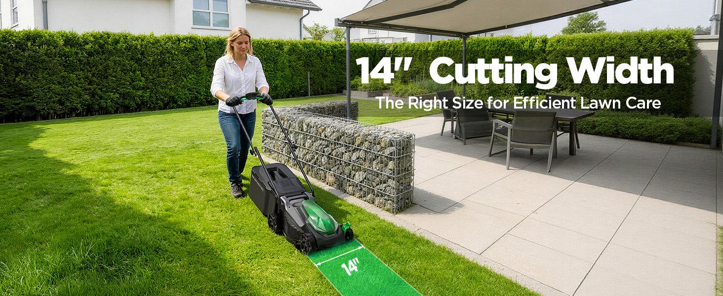 Kraftsense U20X  Slim 20V Akku-Rasenmäher bürstenlos 33 cm inkl. 1×5,0Ah Akku