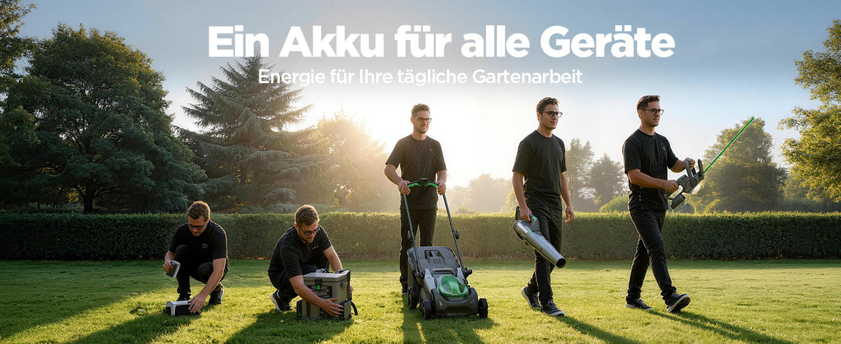 Kraftsense U20X  Slim 40V bürstenloser Self-Propelled Akku-Rasenmäher 43 cm inkl. 2×5,0Ah Akkus
