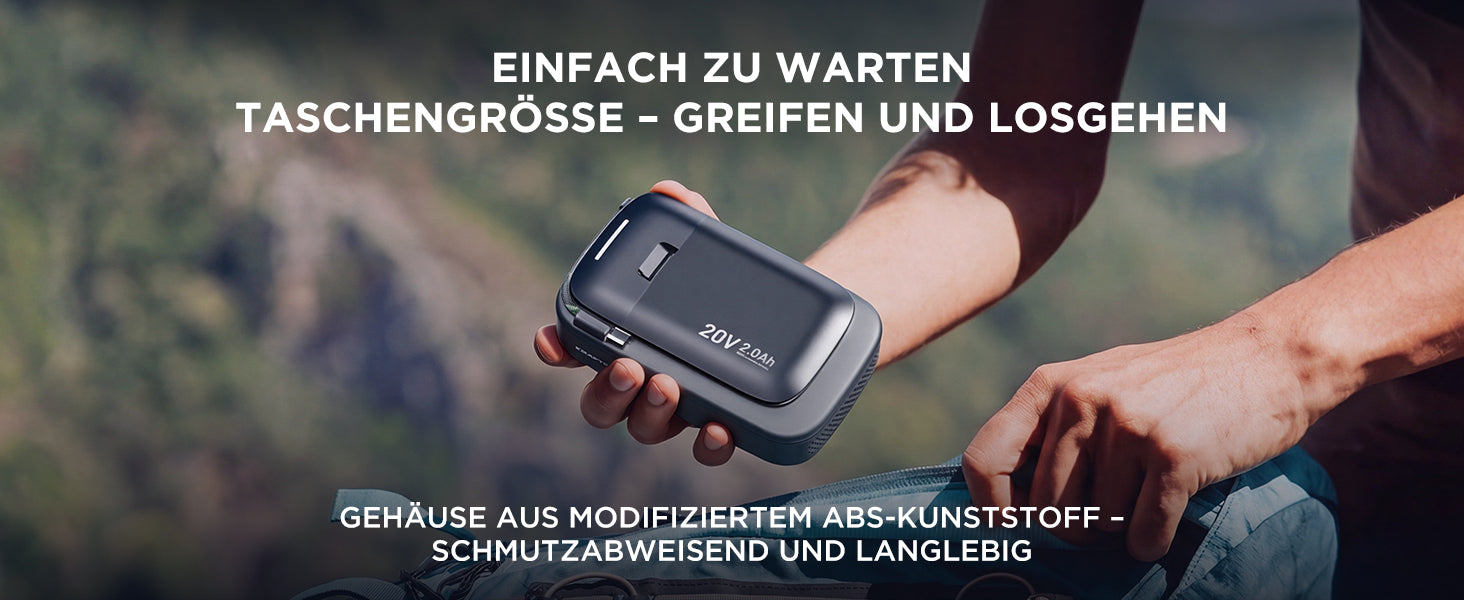 Kraftsense U20X  Slim 20V 2.0Ah Akku & Powerbank 2-in-1
