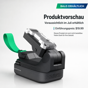 Bald erhältlich | Kraftsense U20X Slim 20V Akku-LED-Arbeitsleuchte mit 2,0Ah 2-in-1-Akku & Powerbank