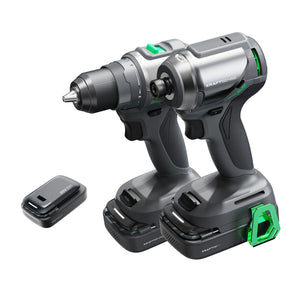 Bald erhältlich | Bald erhältlich | Kraftsense U20X  Slim  20V Bürstenloser 1/4" Driver & 1/2" Bohrschrauber-Set – mit 2,0Ah Akku