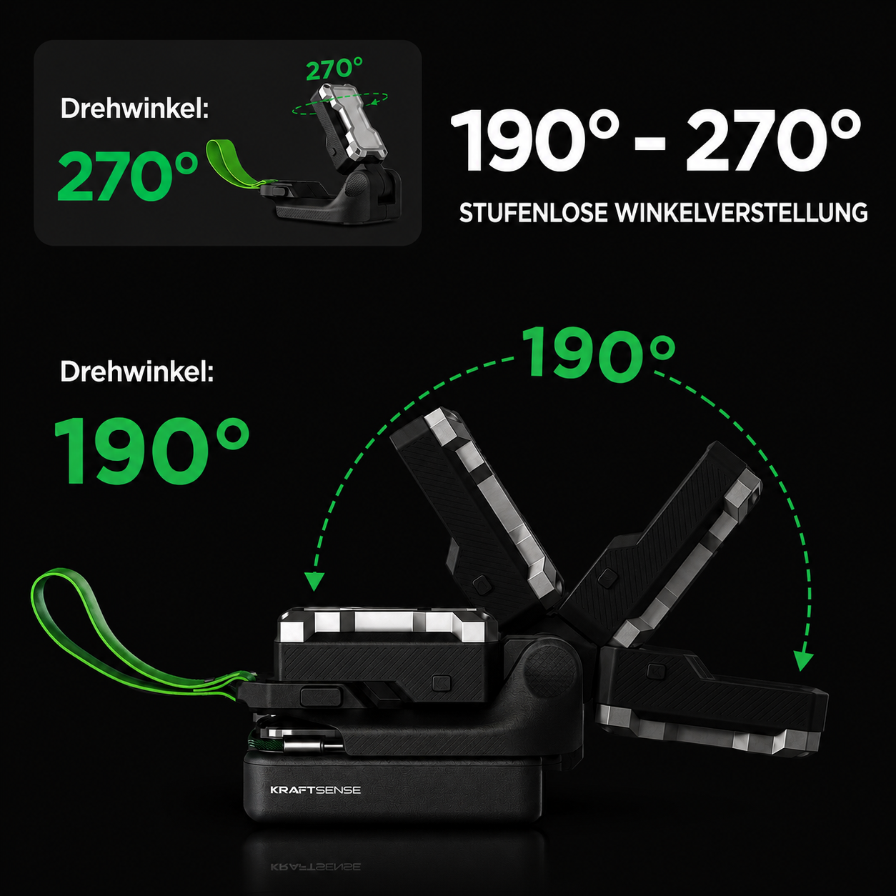 Bald erhältlich | $19.99 Kraftsense U20X Slim 20V Akku-LED-Arbeitsleuchte mit 2,0Ah 2-in-1-Akku & Powerbank